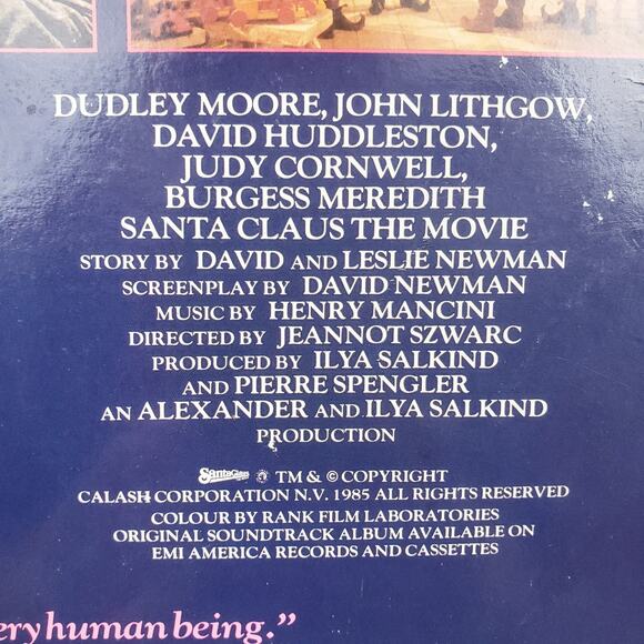 Laserdisc ~ SANTA CLAUS THE MOVIE Dudley Moore, John Lithgow 1985 - Picture 9 of 16